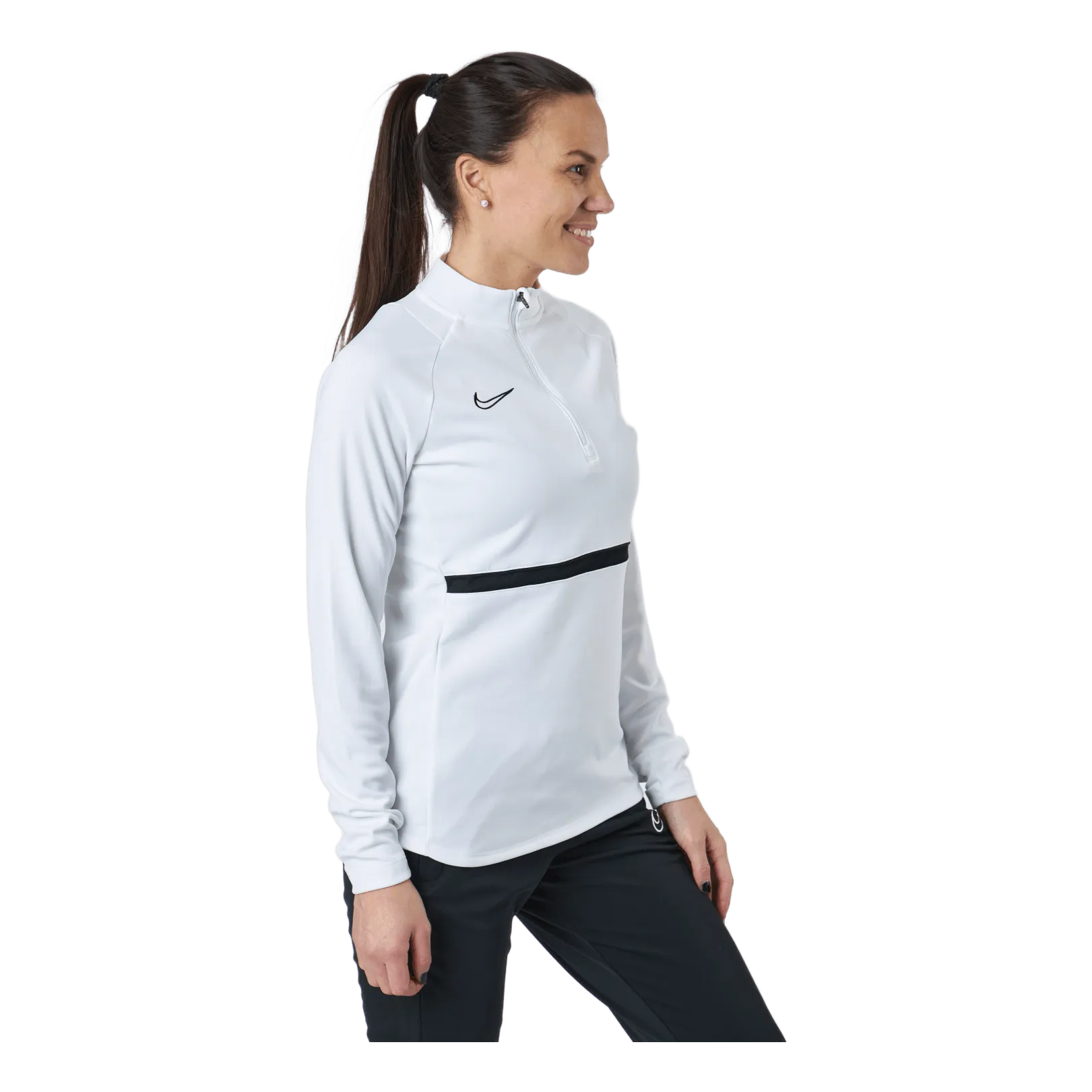 NIKE DRIFIT ACADEMY WSOCCER DRILL WHITE/BLACK/BLACK/BLACK