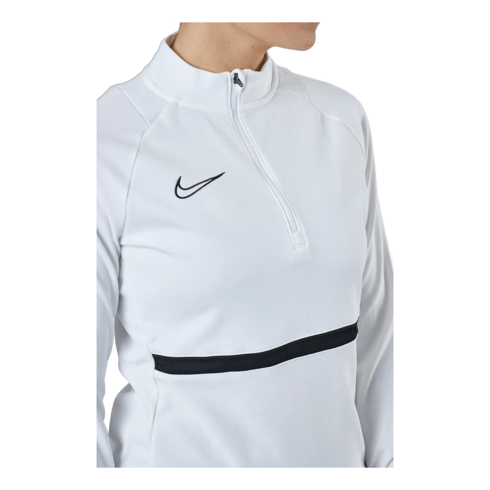 NIKE DRIFIT ACADEMY WSOCCER DRILL WHITE/BLACK/BLACK/BLACK