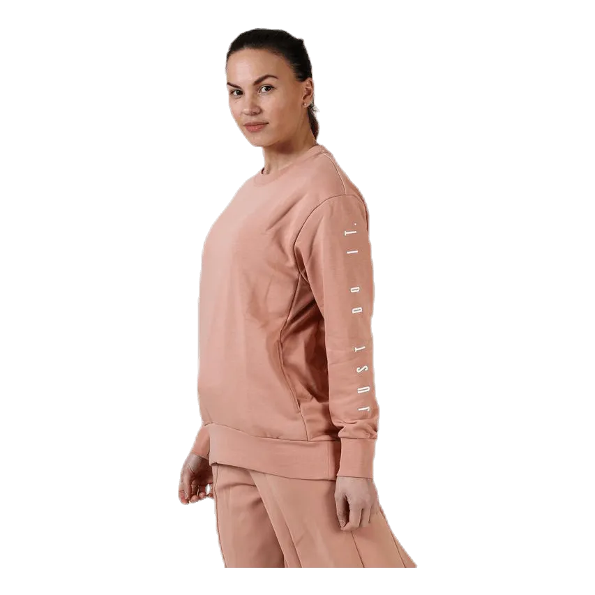 Nike Dry Top LS Crew Grx Pink/White