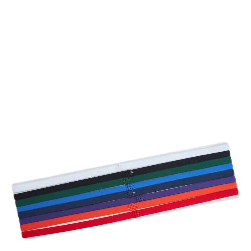 Nike Eq Nike Skinny Headbands 8 Pk White/black/gorge Green