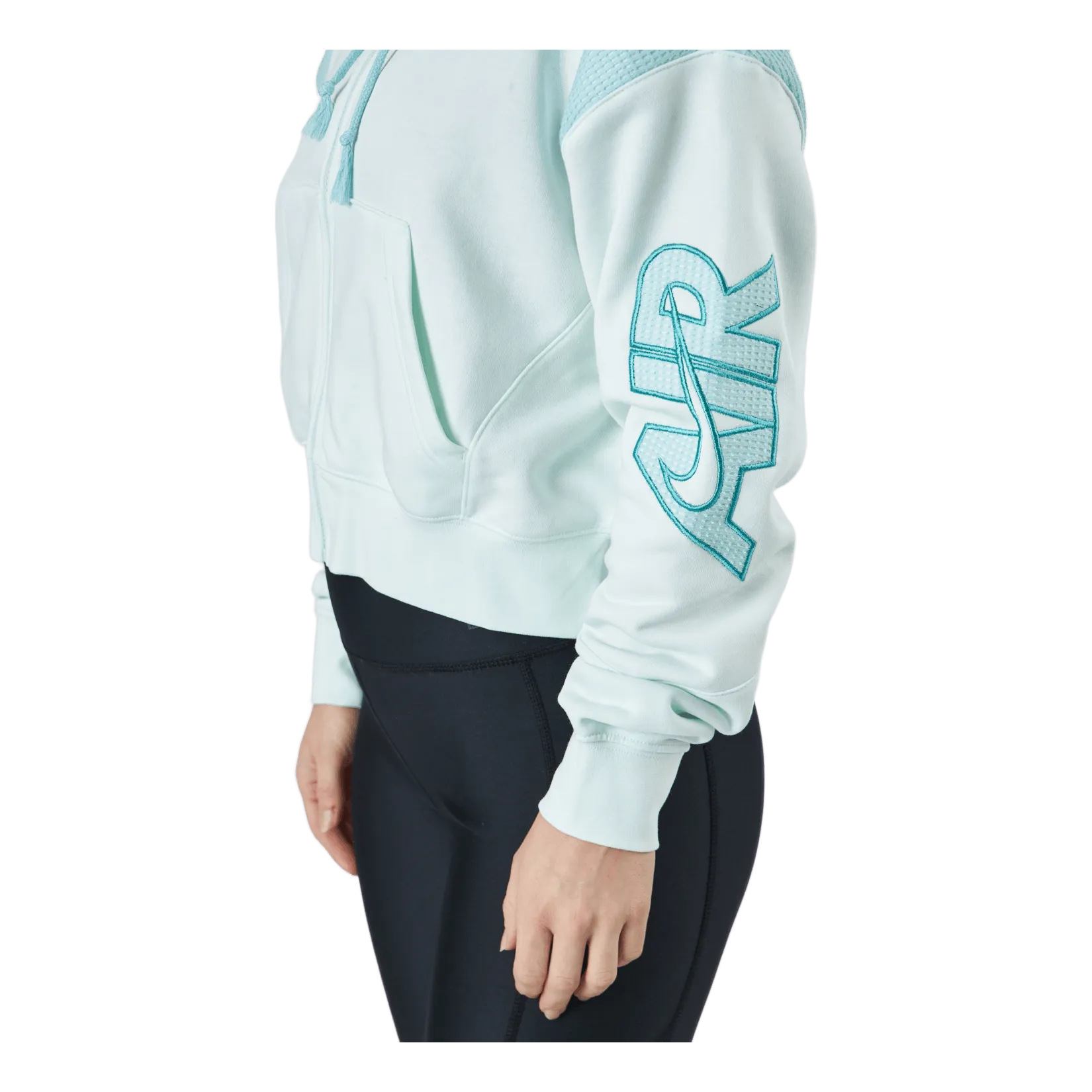 NIKE NIKE AIR WOMEN'S FULLZIP FLEE BARELY GREEN/LIGHT DEW/WASHED