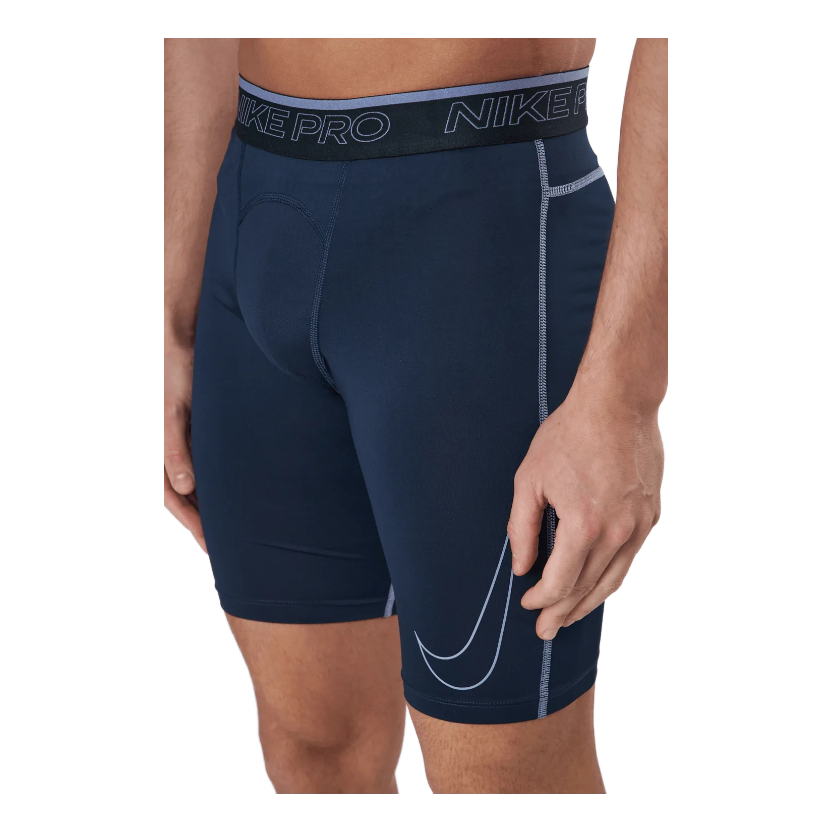NIKE NIKE PRO DRIFIT MEN'S LONG SH OBSIDIAN/IRON PURPLE/IRON PURP
