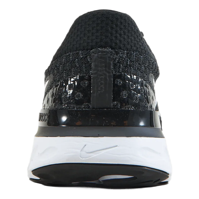 Nike React Infinity Run Flyknit 3 Men's Road Running Shoes BLACK/WHITE