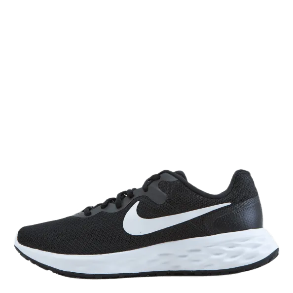 NIKE REVOLUTION 6 NEXT NATURE MEN'S ROAD RUNNING SHOES BLACK/WHITEIRON GREY