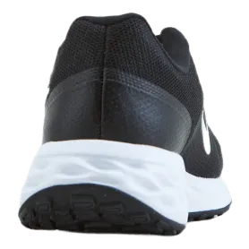 NIKE REVOLUTION 6 NEXT NATURE MEN'S ROAD RUNNING SHOES BLACK/WHITEIRON GREY