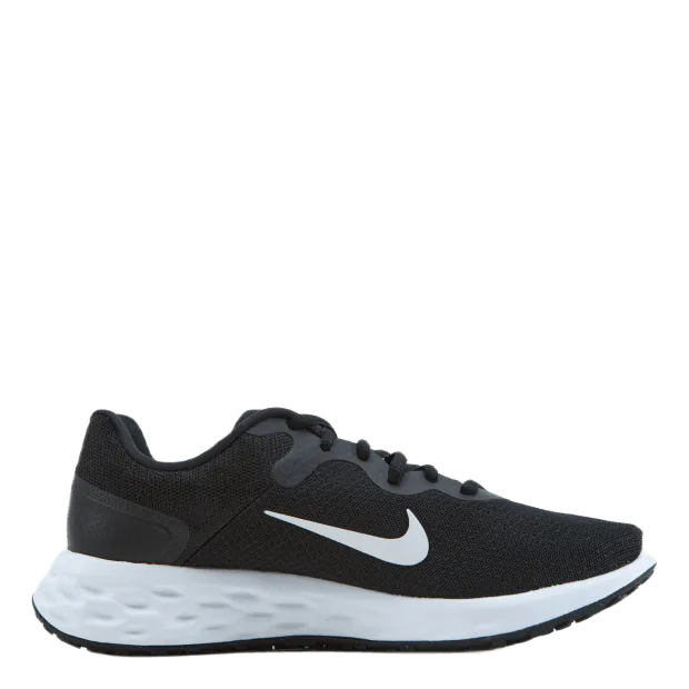 NIKE REVOLUTION 6 NEXT NATURE MEN'S ROAD RUNNING SHOES BLACK/WHITEIRON GREY