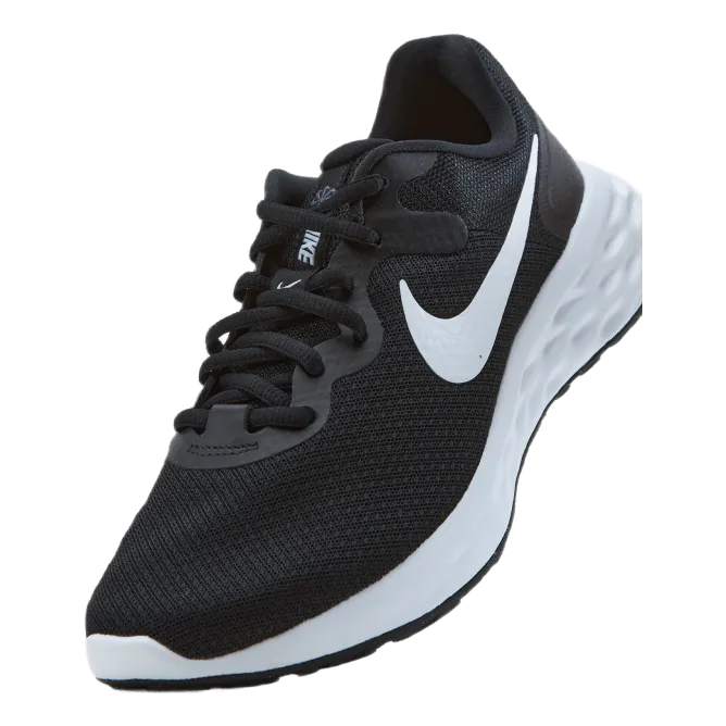 NIKE REVOLUTION 6 NEXT NATURE MEN'S ROAD RUNNING SHOES BLACK/WHITEIRON GREY
