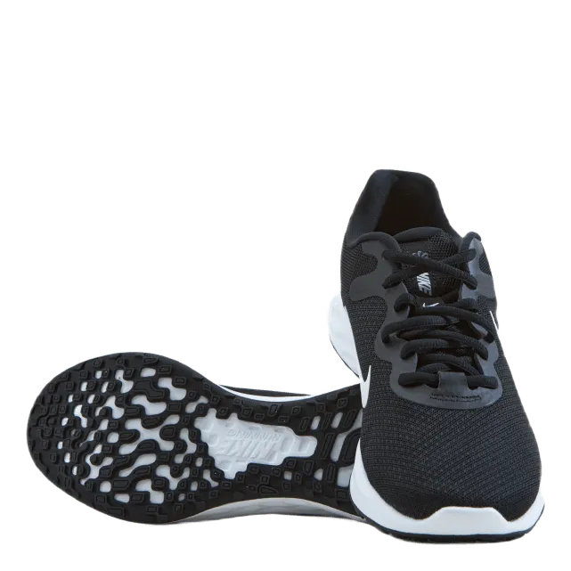 NIKE REVOLUTION 6 NEXT NATURE MEN'S ROAD RUNNING SHOES BLACK/WHITEIRON GREY