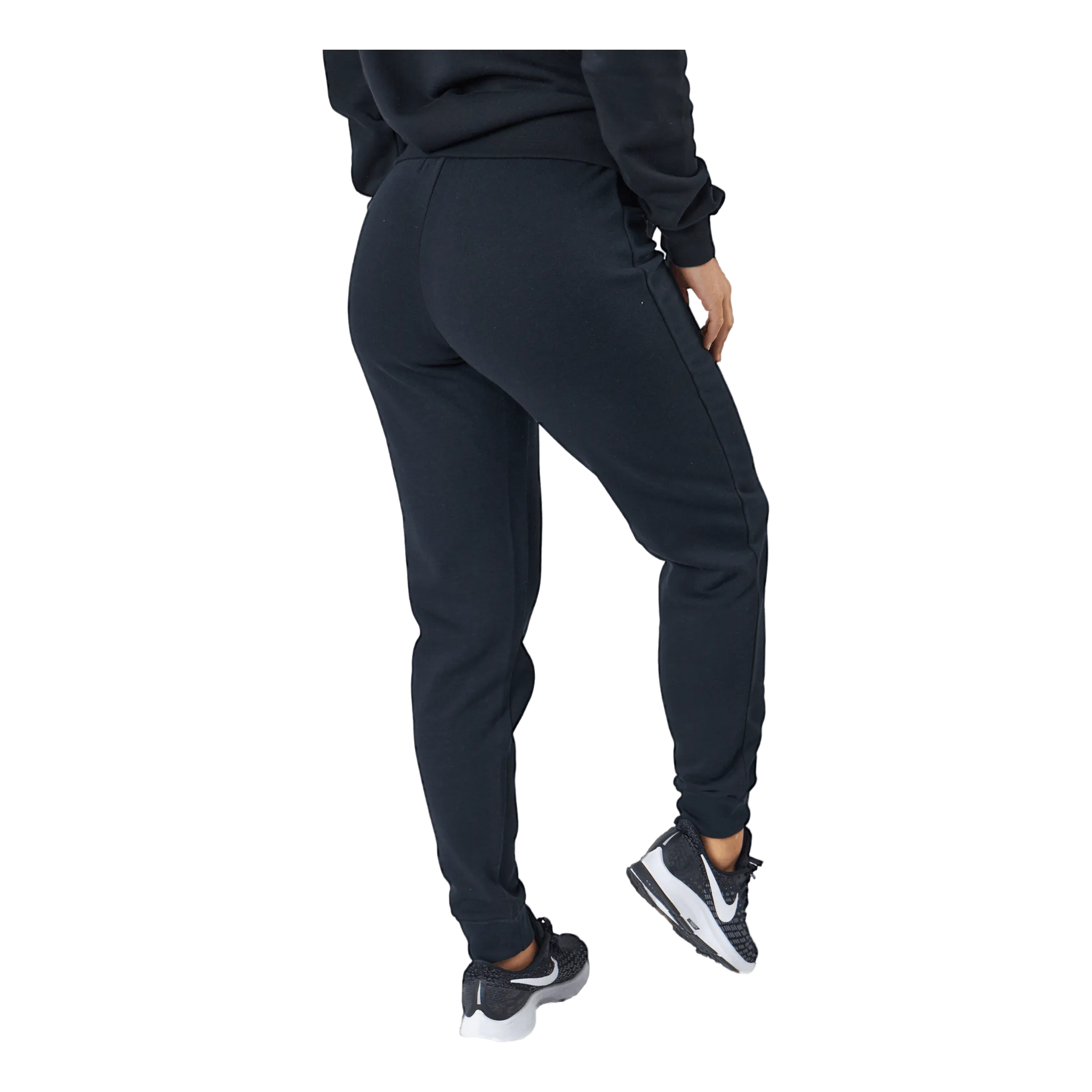 NIKE SPORTSWEAR CLUB FLEECE WOMEN'S MIDRISE PANTS BLACK/WHITE
