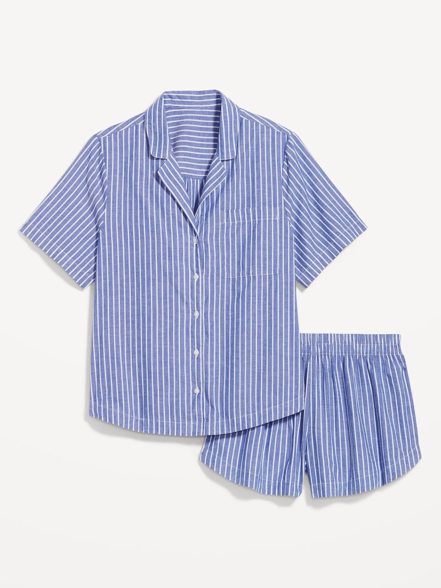 OLD NAVY Set Pijama Poplin Old Navy Mujer