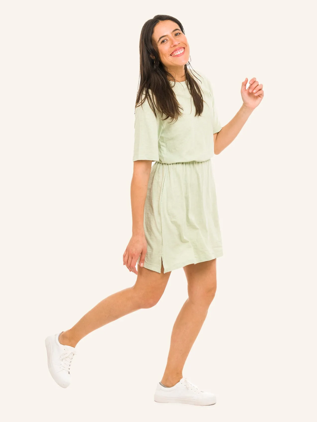 OLD NAVY Vestido Manga Corta Mujer