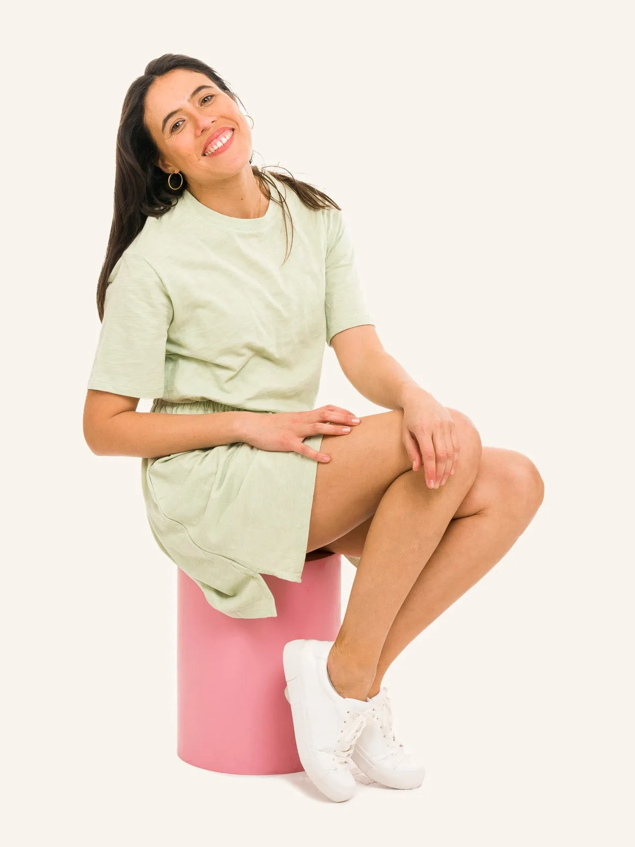 OLD NAVY Vestido Manga Corta Mujer
