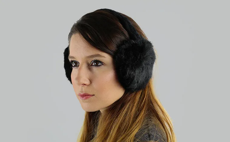 Orejeras Barts de pelo sintético ajustables Mujer Fur Earmuffs Ref. 0124009 Heather brown Marrón jaspeado