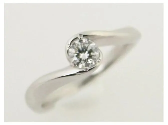 Otras joyas & Other Stories 4℃ Anillo de diamantes para mujer, tamaño 6, PT950 Platino, 0.173ct [Usado] en Excelentes Condic