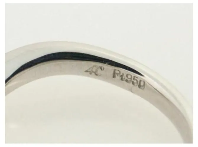 Otras joyas & Other Stories 4℃ Anillo de diamantes para mujer, tamaño 6, PT950 Platino, 0.173ct [Usado] en Excelentes Condic
