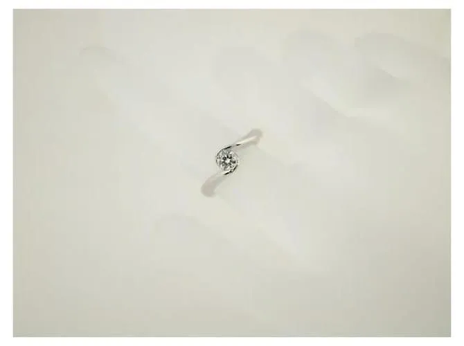 Otras joyas & Other Stories 4℃ Anillo de diamantes para mujer, tamaño 6, PT950 Platino, 0.173ct [Usado] en Excelentes Condic