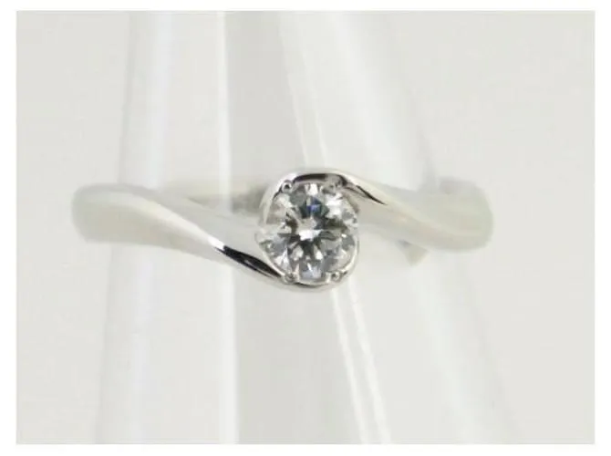 Otras joyas & Other Stories 4℃ Anillo de diamantes para mujer, tamaño 6, PT950 Platino, 0.173ct [Usado] en Excelentes Condic