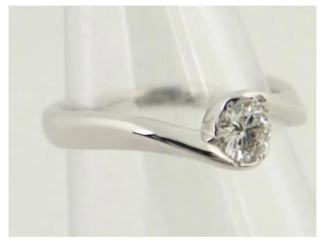 Otras joyas & Other Stories 4℃ Anillo de diamantes para mujer, tamaño 6, PT950 Platino, 0.173ct [Usado] en Excelentes Condic