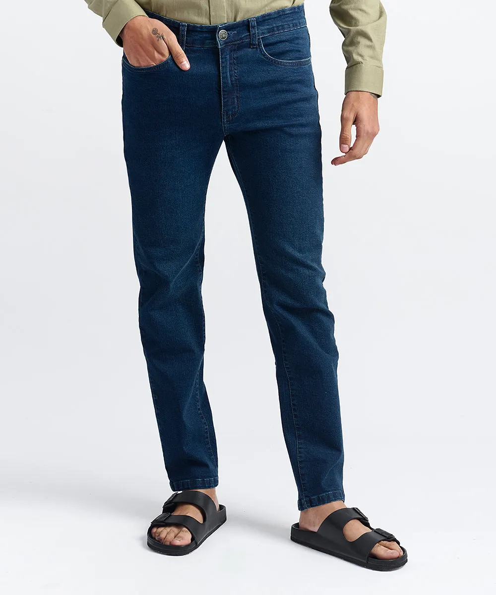 PANTALON DENIM SPANDEX REGULAR FIT AZUL PV24