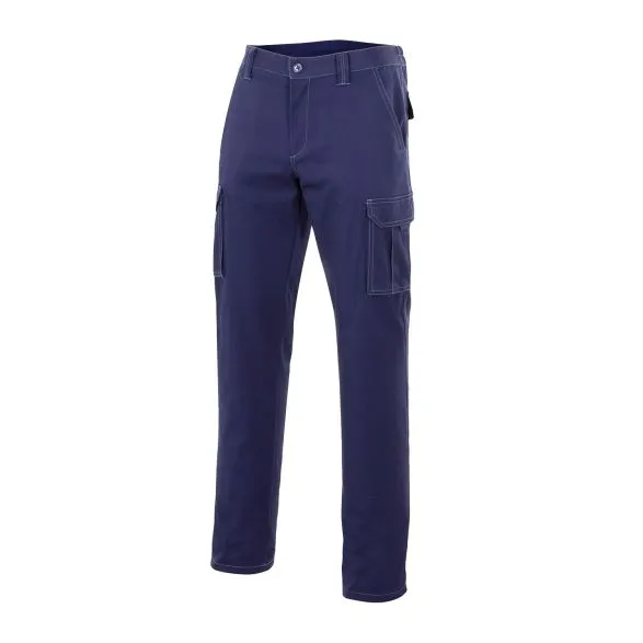 PANTALON TRABAJO T50 ELAST. TERGAL AZ/MAR MLTIBOL VELILLA 103001/1/50