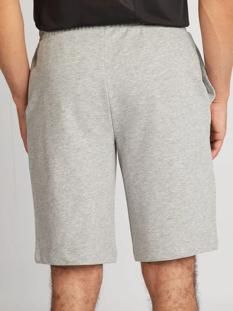 PANTALóN CORTO DE CHáNDAL CON CINTURA ELáSTICA  GRIS