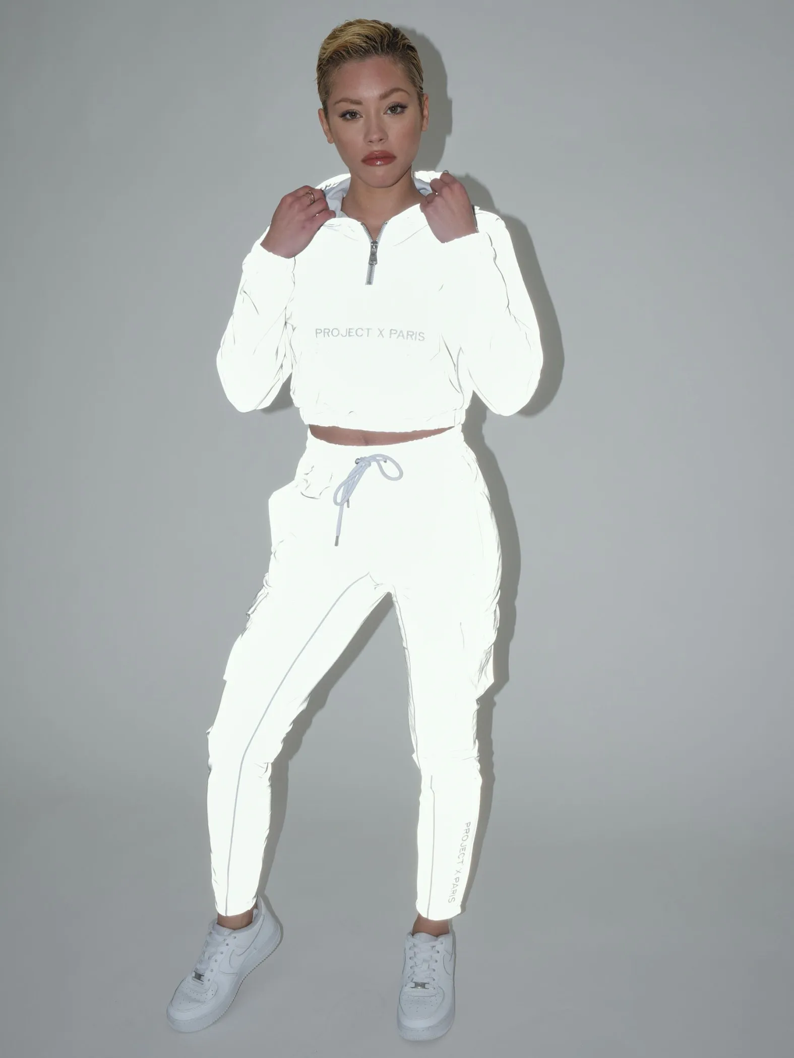 Pantalón de chándal liso con cinturilla de pinza