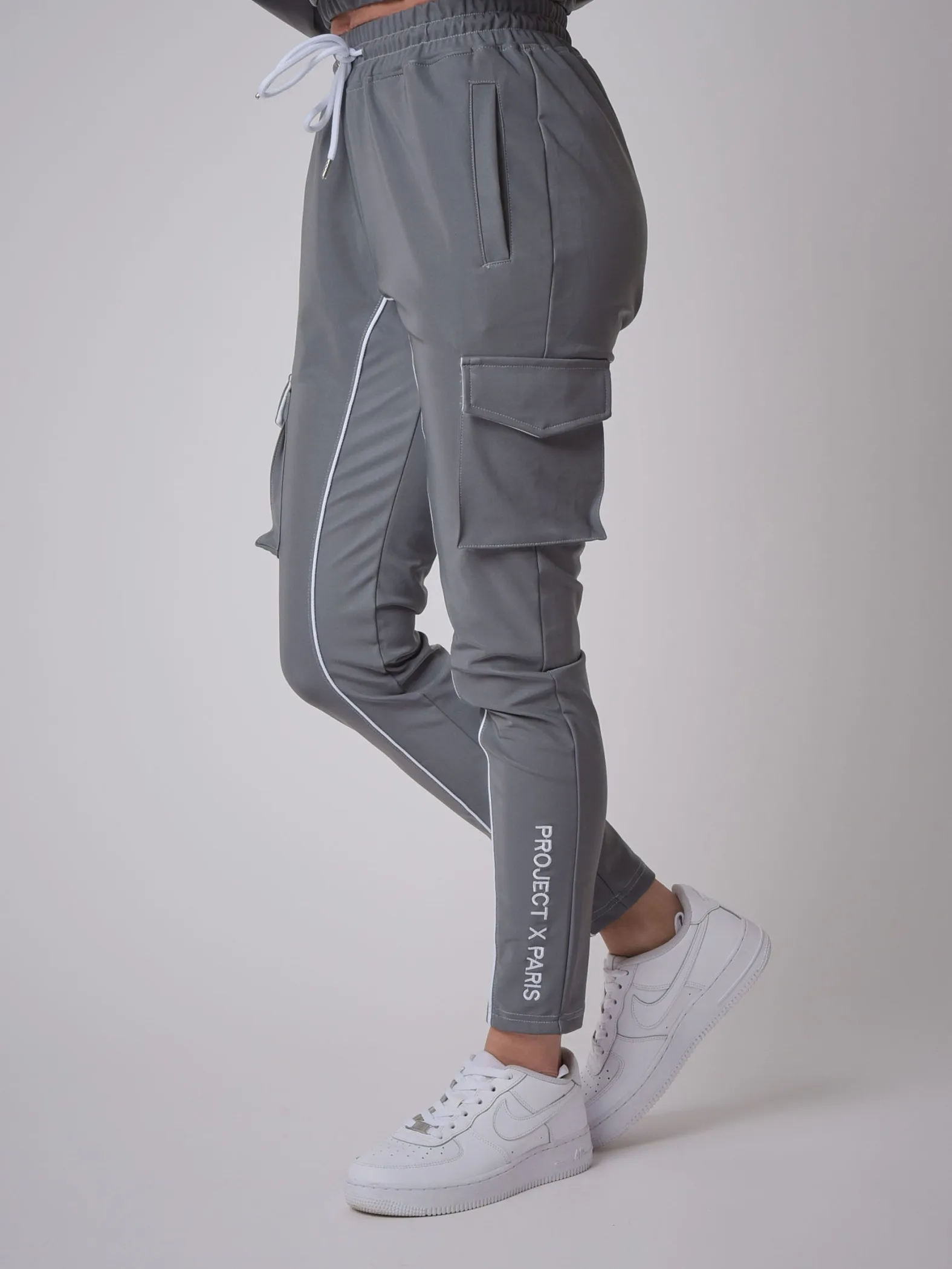 Pantalón de chándal liso con cinturilla de pinza