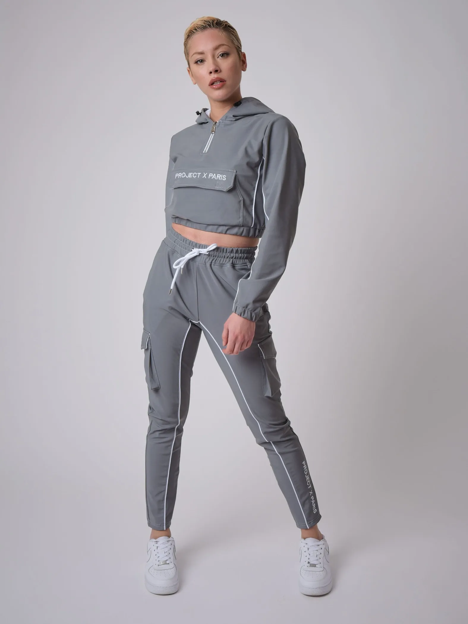 Pantalón de chándal liso con cinturilla de pinza