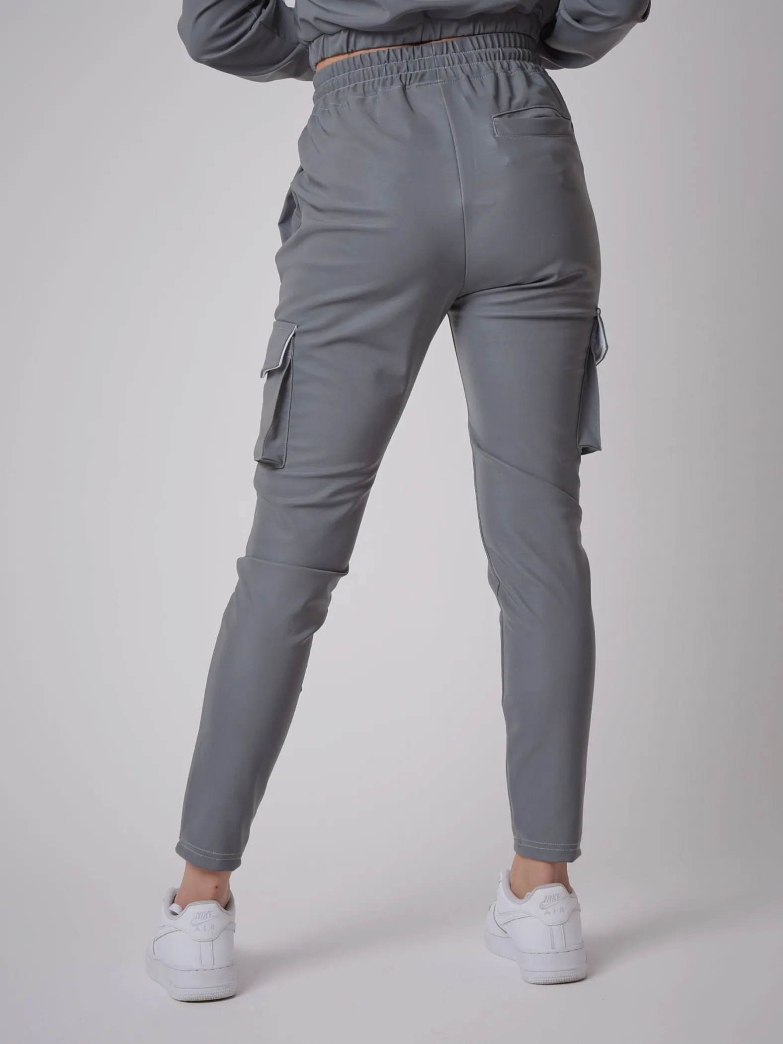 Pantalón de chándal liso con cinturilla de pinza