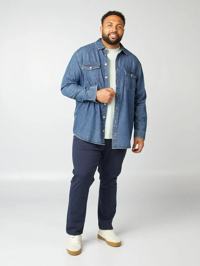 PANTALóN SLIM L30  AZUL