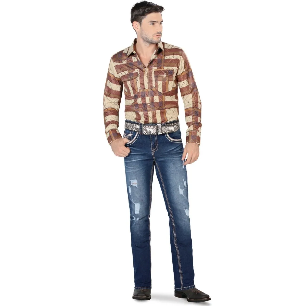 PANTALóN VAQUERO DE MEZCLILLA AZUL INDIGO LAM1859
