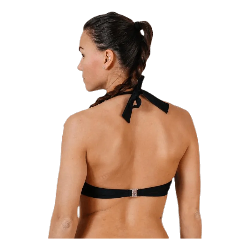 Pieces Belin Bikini Halterneck Bra Black