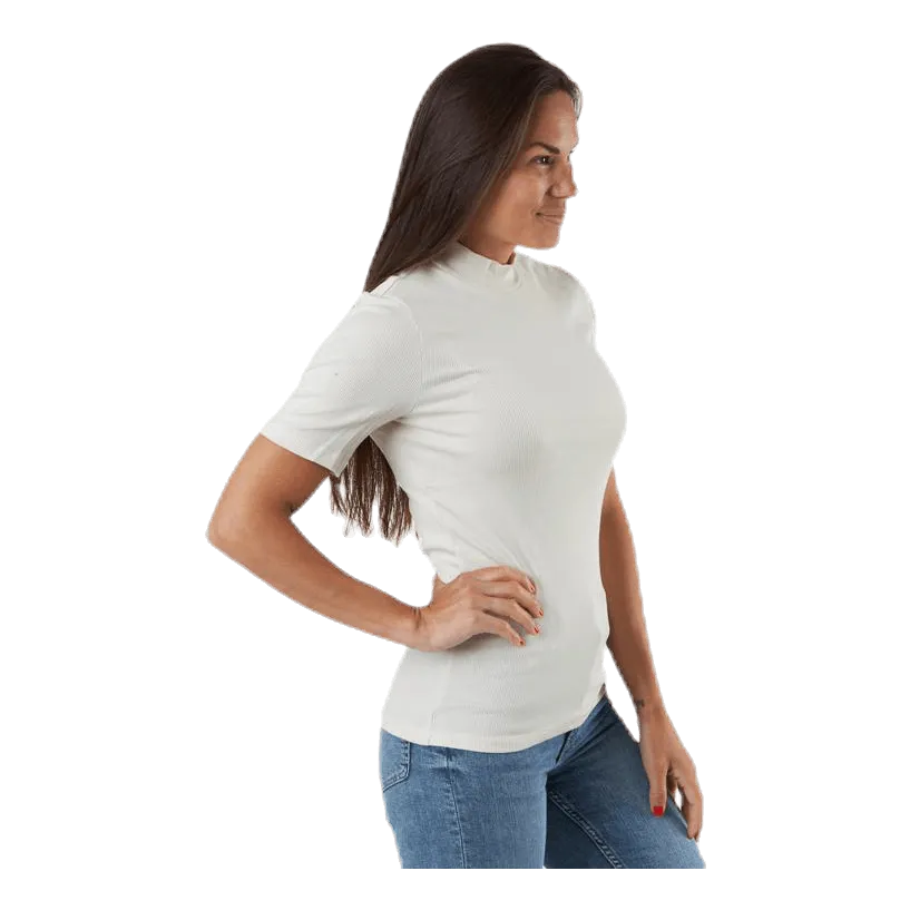 PIECES BIRDIE SS TNECK WHITE