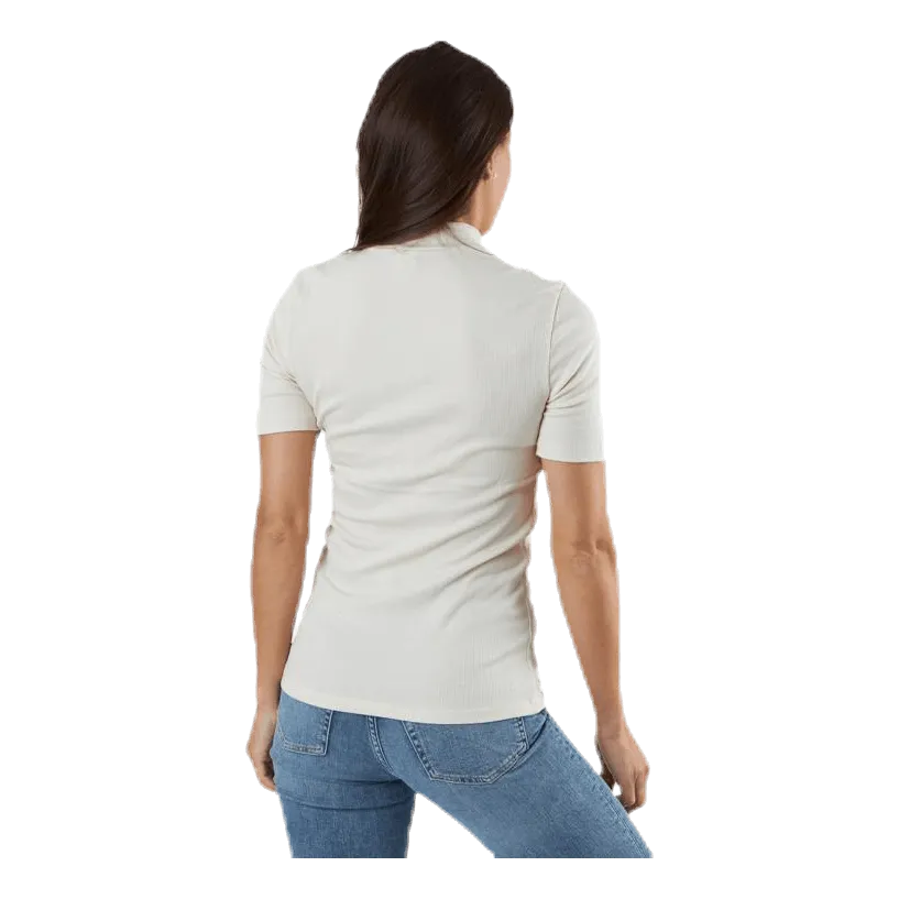 PIECES BIRDIE SS TNECK WHITE