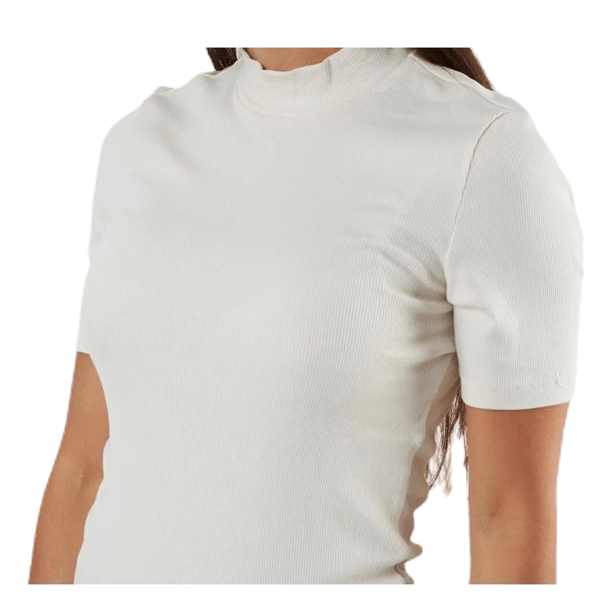 PIECES BIRDIE SS TNECK WHITE