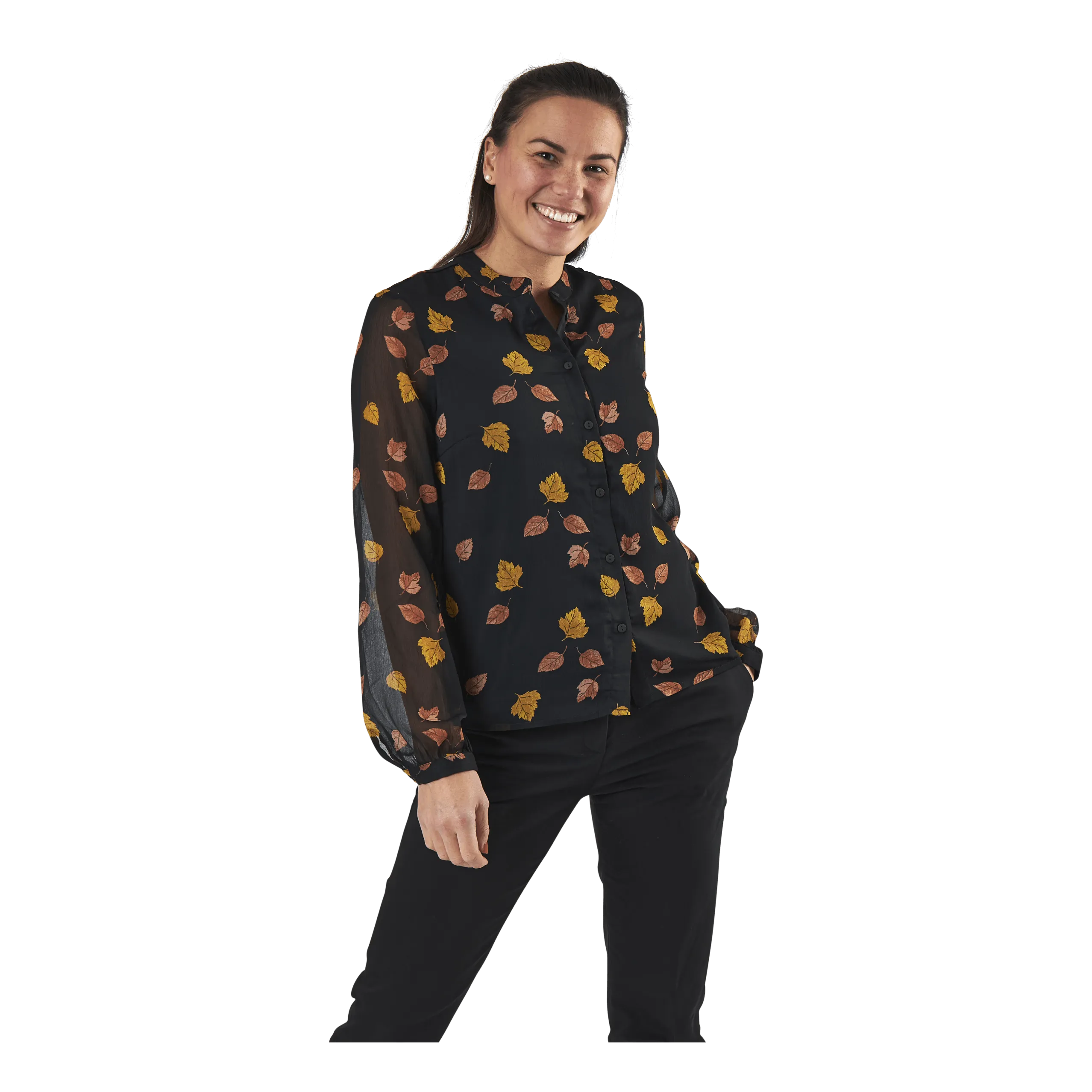 Pieces Blume Ls Shirt Black