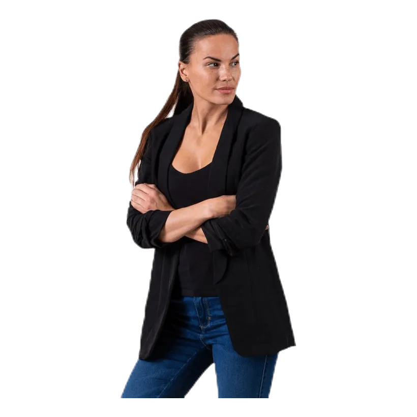 Pieces Boss 3/4 Blazer Black
