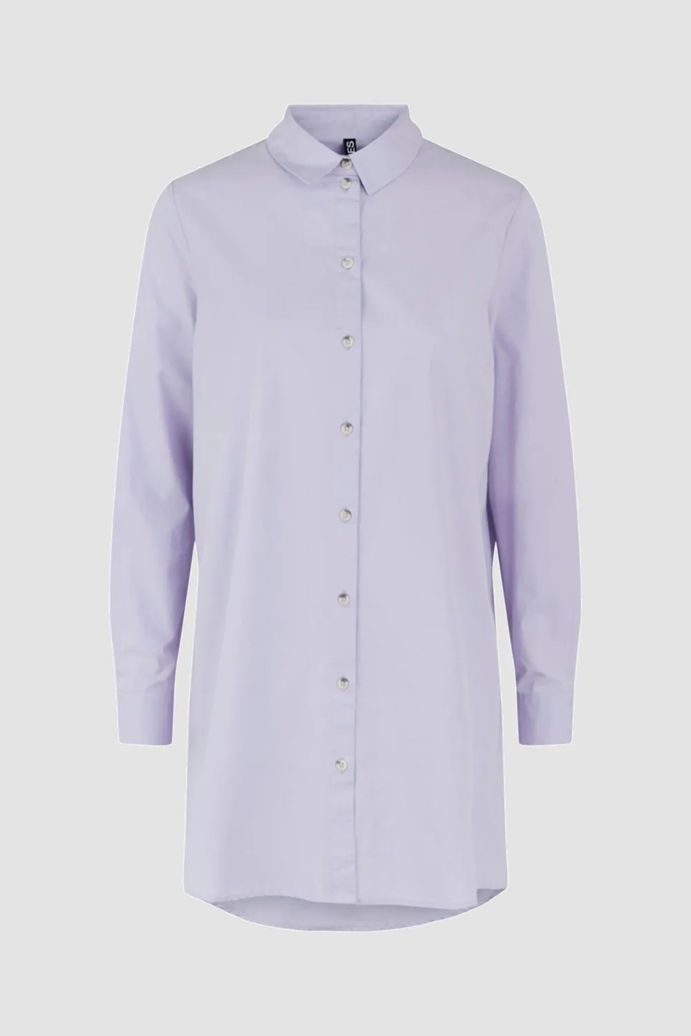 Pieces Camisa básica larga calidad popelín