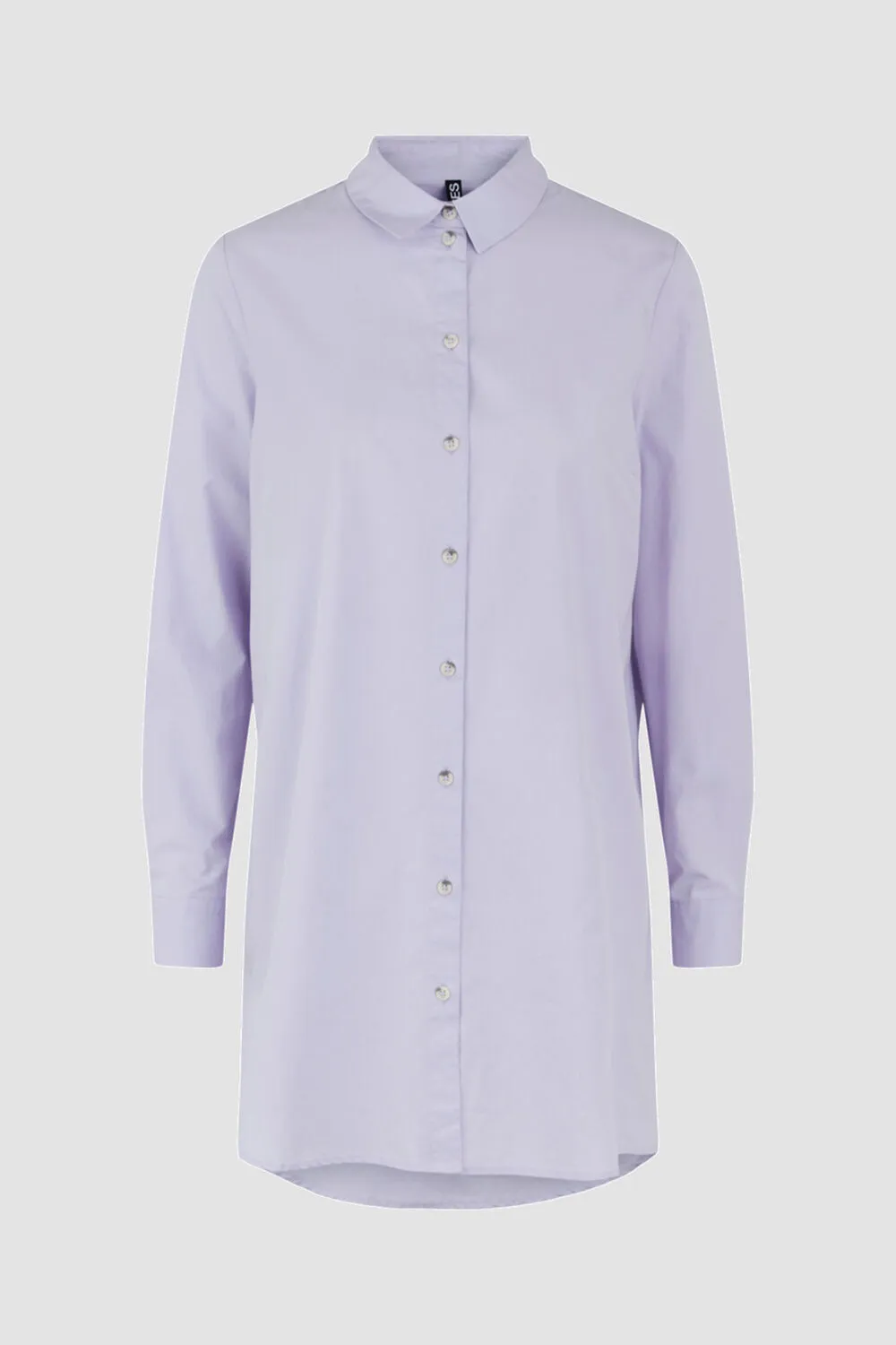 Pieces Camisa básica larga calidad popelín