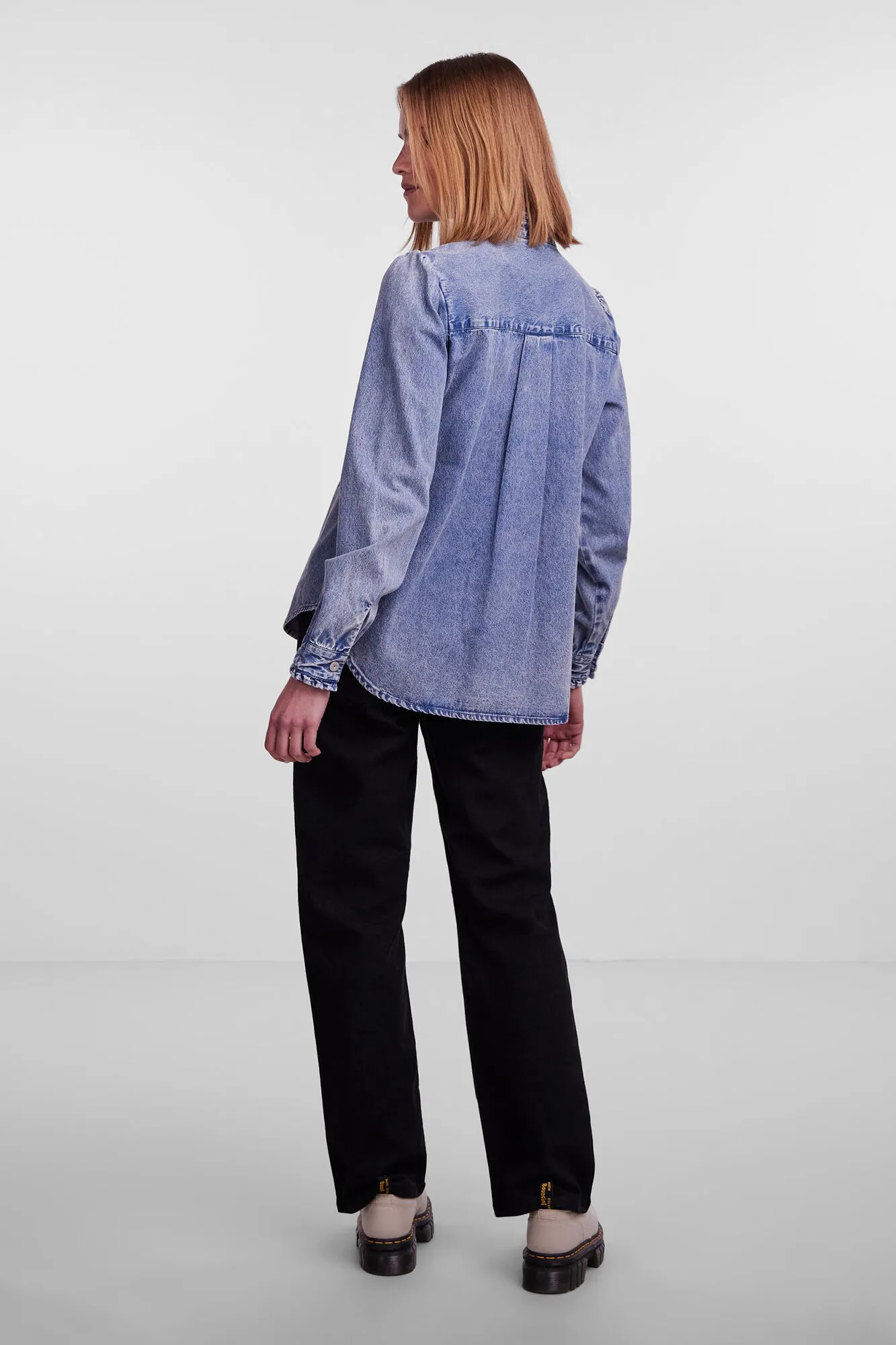 Pieces Camisa Denim de algodón