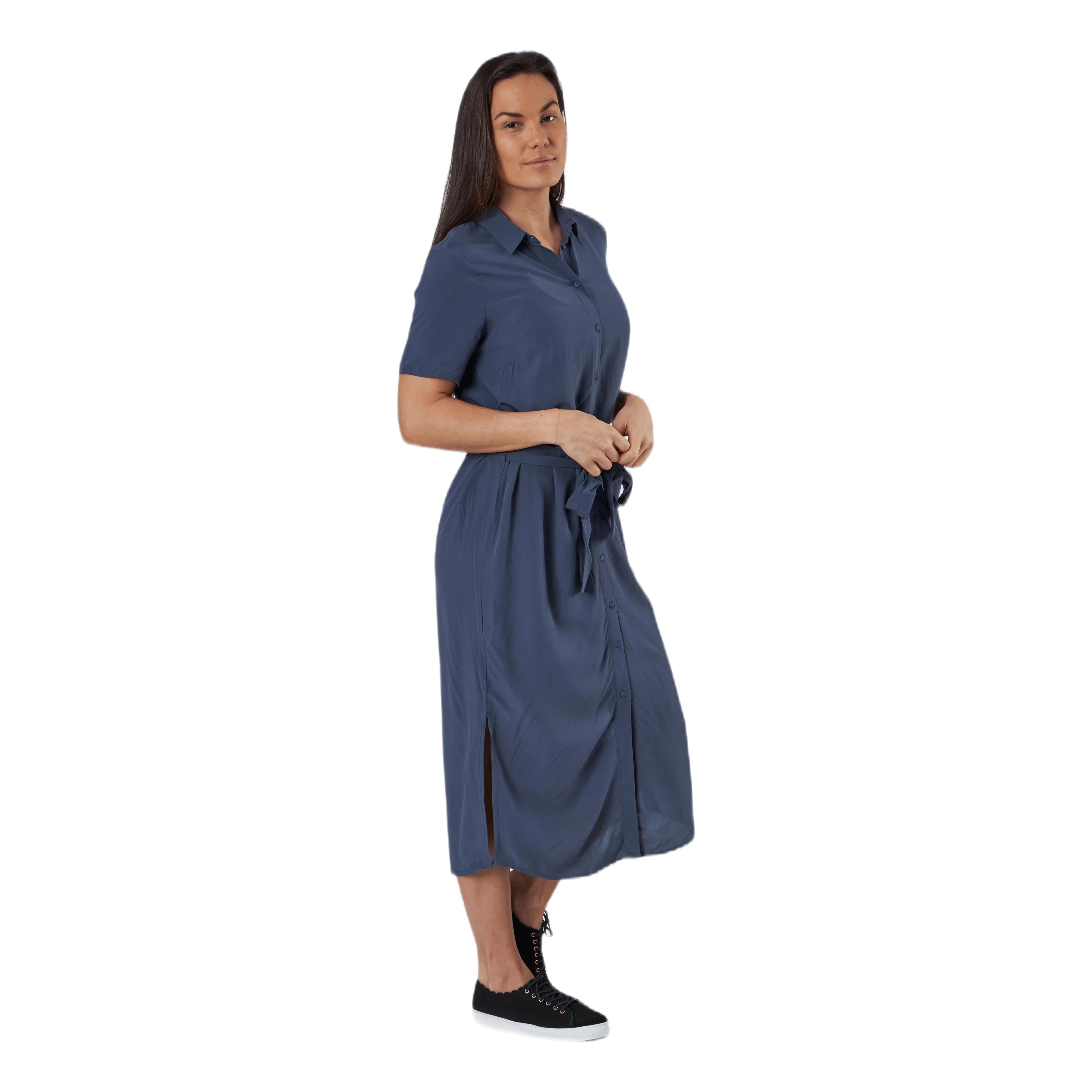 Pieces Cecilie Ss Long Dress Blue
