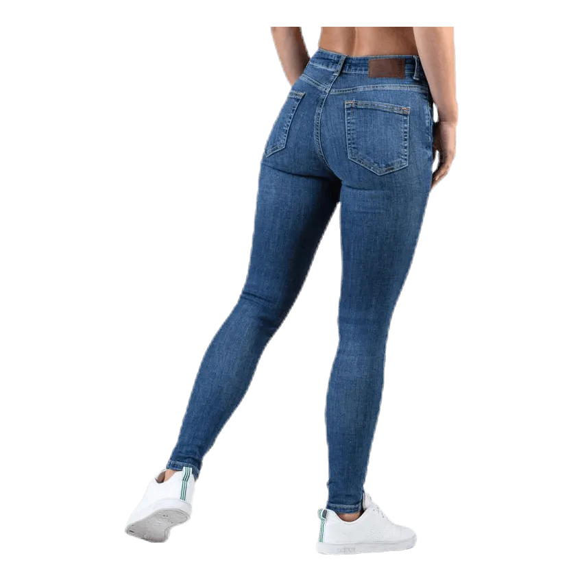 Pieces Delly Skn Mw Cr Blue