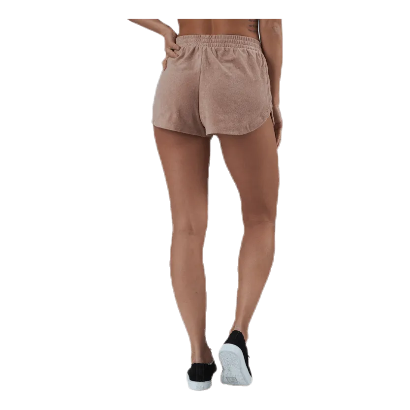 Pieces Dunja Terry Mw Shorts Lounge Bc Red