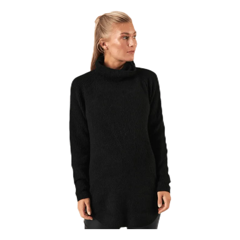 Pieces Ellen Ls Long  Knit Black