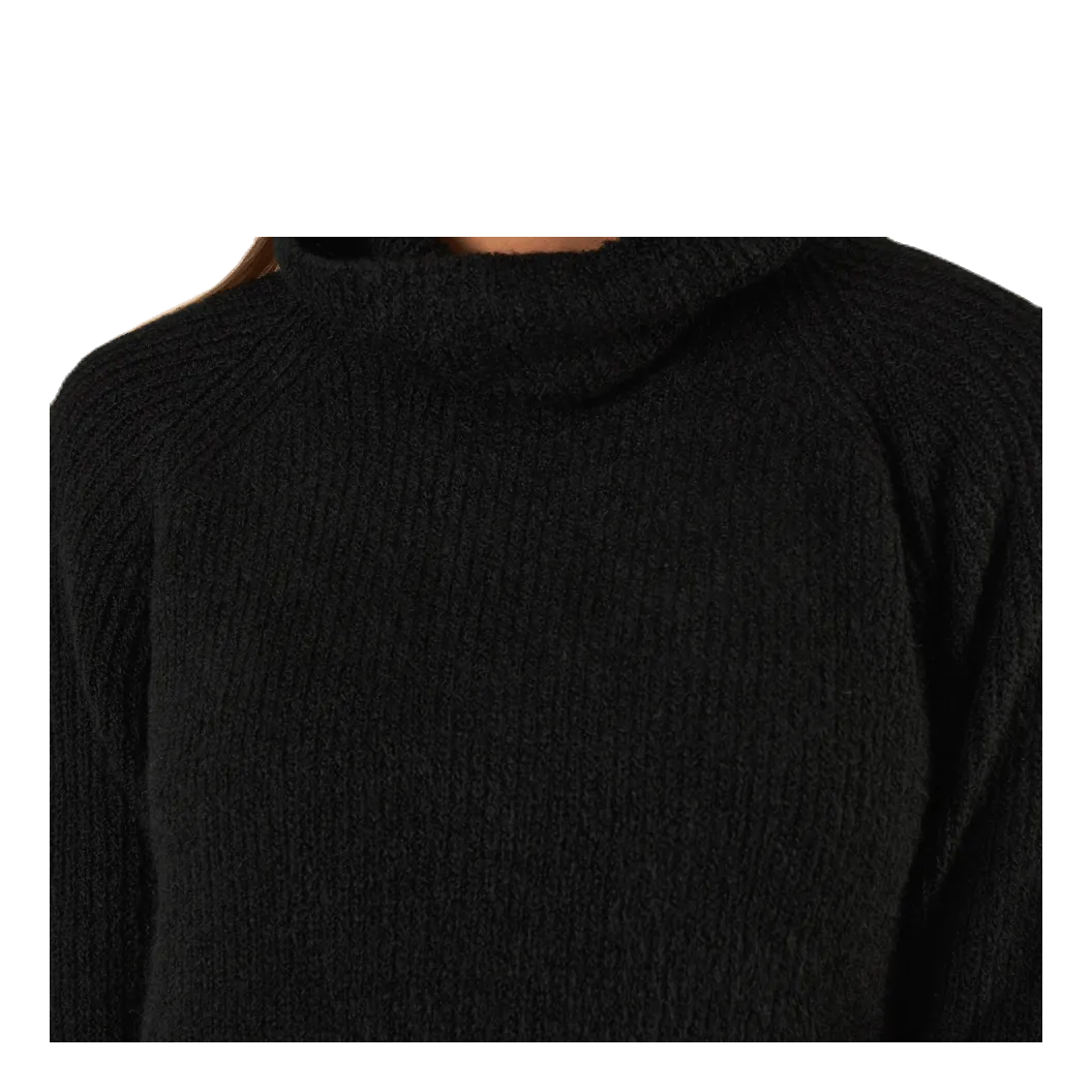 Pieces Ellen Ls Long  Knit Black