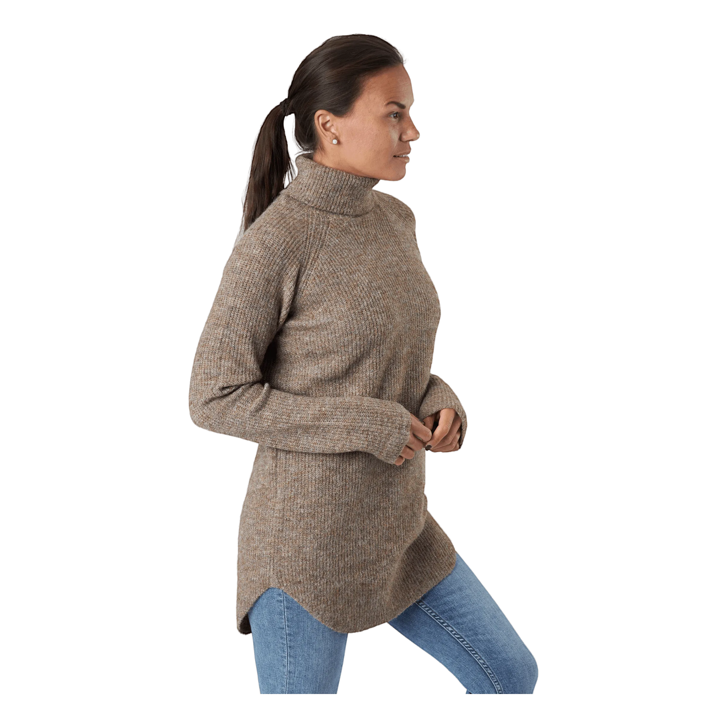Pieces Ellen Ls Long Knit Fossil