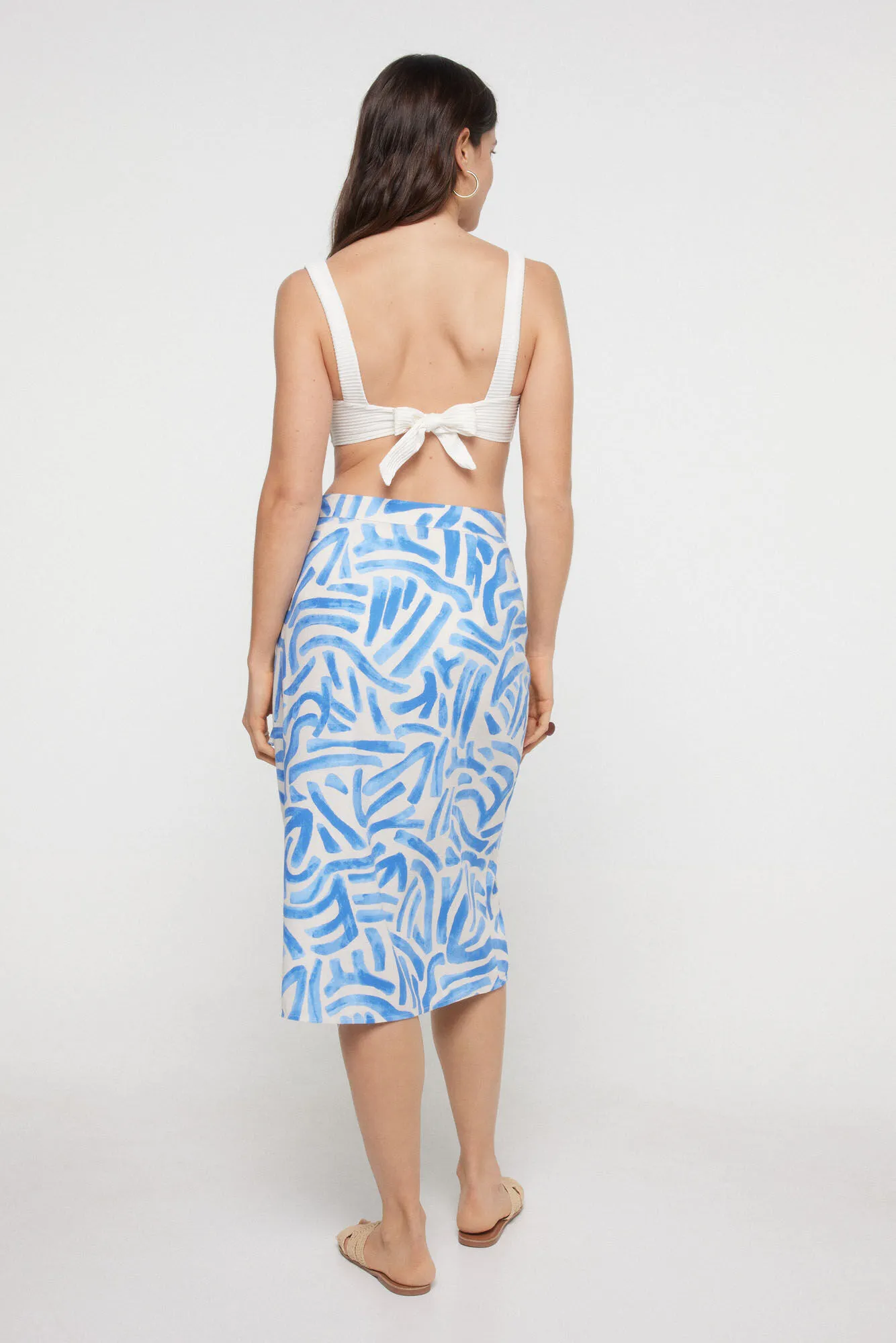 Pieces Falda pareo midi lazada