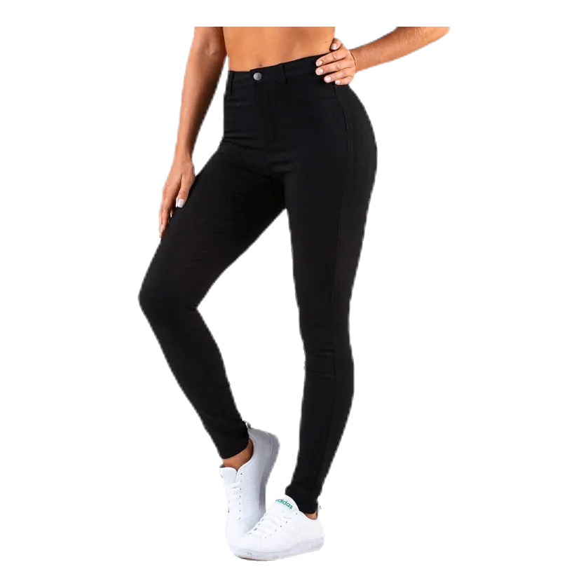 Pieces Highskin Wear Jeggings Black