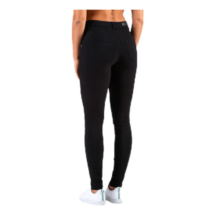 Pieces Highskin Wear Jeggings Black