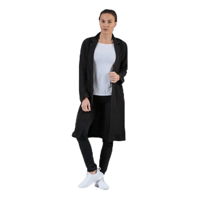 Pieces Kana Ls Coatigan Black